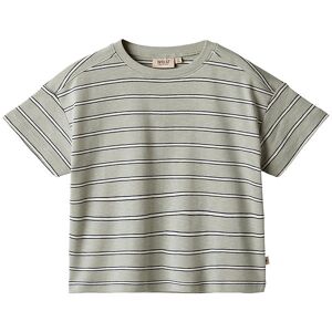 Wheat T-Shirt - Tommy - Sea Mist Stripe - 3 År (98) - Wheat T-Shirt