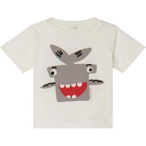 Stella Mccartney Kids T-Shirt - Hvid M. Haj - Stella Mccartney Kids - 18 Mdr - T-Shirt