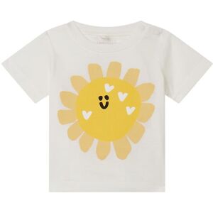 Stella Mccartney Kids T-Shirt - Hvid/gul M. Sol - Stella Mccartney Kids - 24 Mdr - T-Shirt