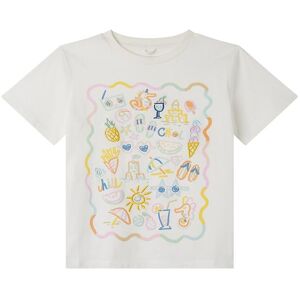 Stella Mccartney Kids T-Shirt - Hvid/pastel - Stella Mccartney Kids - 4 År (104) - T-Shirt