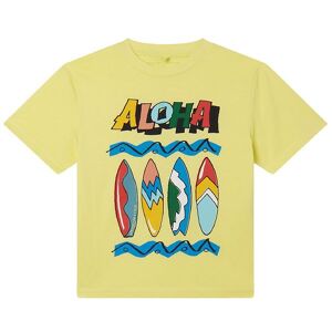 Stella Mccartney Kids T-Shirt - Gul M. Surfbrætter - Stella Mccartney Kids - 5 År (110) - T-Shirt