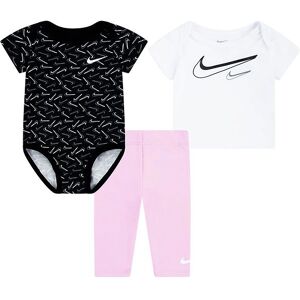 Nike Sæt - Leggings/t-Shirt/body K/æ - Pink Rise - Nike - 12 Mdr - Body K/æ