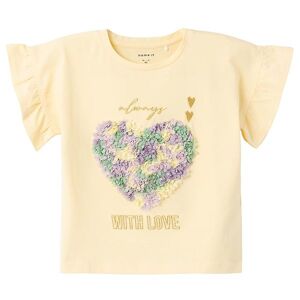 Name It T-Shirt - Nmfdebra - Double Cream - 3 År (98) - Name It T-Shirt