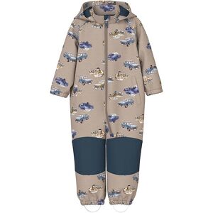 Name It Softshelldragt M. Fleece - Nmmalfa08 - Savannah Tan M. B - Name It - 6 År (116) - Softshell