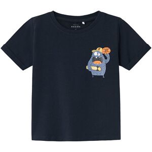 Name It T-Shirt - Nmmvux - Dark Sapphire/basketball Monster - Name It - 4 År (104) - T-Shirt