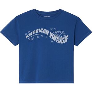 American Vintage T-Shirt - Vintage Royal Blue - American Vintage - 7 År (122) - T-Shirt