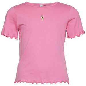 Vero Moda Girl - Vmpopsicle - Pink Cosmos/ Badge - Vero Moda Girl - 11-12 År (146-152) - T-Shirt