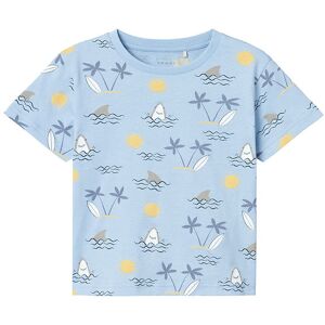 Name It T-Shirt - Nmmvalther - Chambray/ Shark - Name It - 3 År (98) - T-Shirt