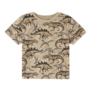 Name It T-Shirt - Nmmvalther - Pure Cashmere/ Dinosaur - Name It - 2 År (92) - T-Shirt