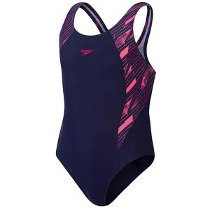 Speedo Badedragt - Hyperboom Splice Muscleback - Navy/pink - Speedo - 11-12 År (146-152) - Badetøj