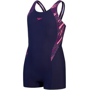 Speedo Badedragt - Hyperboom Splice Legsuit - Navy/pink - Speedo - 11-12 År (146-152) - Badetøj