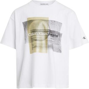 Klein T-Shirt - Layered Graphic - Bright White - Calvin Klein - 14 År (164) - T-Shirt