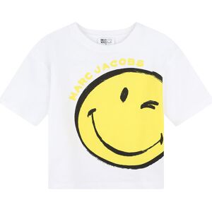 Little Marc Jacobs T-Shirt - Hvid/gul M. Smiley - Little Marc Jacobs - 14 År (164) - T-Shirt