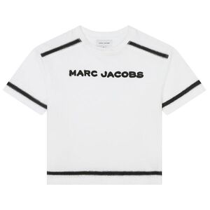 Little Marc Jacobs T-Shirt - Hvid M. Sort - Little Marc Jacobs - 14 År (164) - T-Shirt