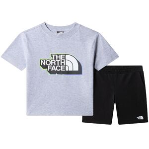 The North Face Shortssæt - T-Shirt/shorts - Light Grey Heather/s - The North Face - 7 År (122) - T-Shirt