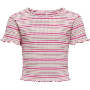 Kids Only T-Shirt - Kogbrenda - Strawberry Moon/cloud Dancer - Kids Only - 7-8 År (122-128) - T-Shirt