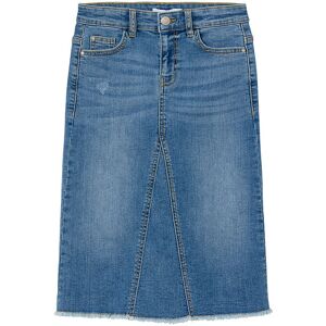 Name It Nederdel - Wide Long - Nkfkylie - Medium Blue Denim - 7 År (122) - Name It Nederdel