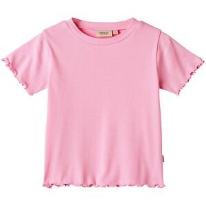 Wheat T-Shirt - Rib - Irene - Pink - Wheat - 5 År (110) - T-Shirt