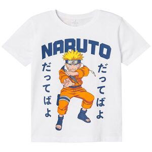 Name It T-Shirt - Nkmmacar Naruto - Noos - Bright White - Name It - 9-10 År (134-140) - T-Shirt