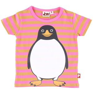 Dyr-Cph T-Shirt - Dyrgrowl - Super Pink/mustard Pingvin - Dyr - 3 År (98) - T-Shirt