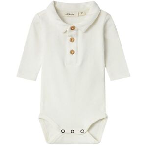 Lil Atelier Skjortebody L/æ - Nmmundo - Coconut Milk - Lil Atelier - 1 År (80) - Body L/æ