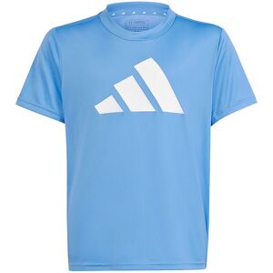 Adidas Performance T-Shirt - U Tr-Es Logo - Blå/hvid - 8 År (128) - Adidas Performance T-Shirt