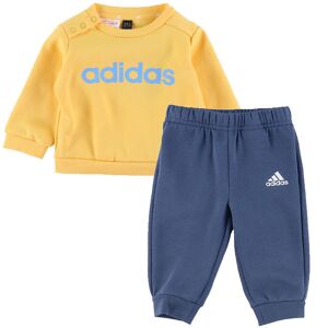 Adidas Performance Sweatsæt - I Lin Fl Jog - Blå/gul - Adidas Performance - 1½ År (86) - Sweatsæt