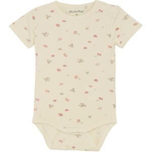 Minymo Body K/æ - Viskose - Strawberry Ice M. Jordbær - Minymo - 1 År (80) - Body K/æ