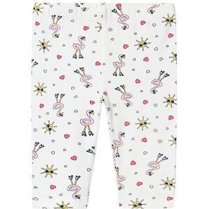 Name It Leggings - Nmfvivian - Bright White/flamingo - Name It - 4 År (104) - Leggings