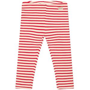 Petit Piao Leggings - Rib - Modal - Bright Red - Petit Piao - 7 År (122) - Leggings