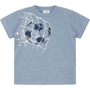 Hust & Claire T-Shirt - Arthur - Blue Fog Melange - 2 År (92) - Hust And Claire T-Shirt