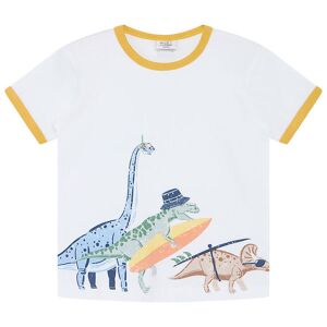 Hust And Claire T-Shirt - Hcasge - White M. Print - Hust And Claire - 8 År (128) - T-Shirt