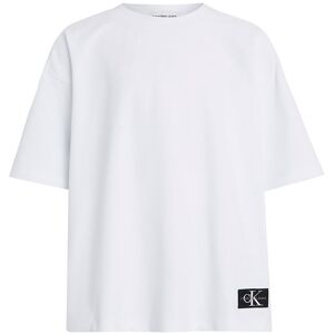 Klein T-Shirt - Pique Relaxed - Bright White - Calvin Klein - 14 År (164) - T-Shirt