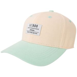 Lil' Boo Copenhagen Kasket - Organic Block Snapback - Peach/mint - Lil' Boo Copenhagen - 47-50 Cm - Kasket