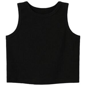 Name It Crop Top - Nkfnakal - Black - Name It - 9-10 År (134-140) - T-Shirt