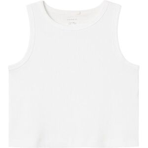 Name It Crop Top - Nkfnakal - Bright White - Name It - 9-10 År (134-140) - T-Shirt