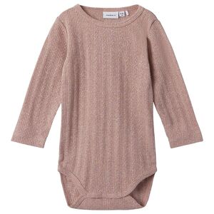 Name It Body L/æ - Nbfohusa - Deauville Mauve/melange - Name It - 1 År (80) - Body L/æ