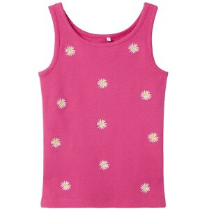 Name It Top - Rib - Nkfsilina - Raspberry Rose M. Margueritter - Name It - 9-10 År (134-140) - Tanktop