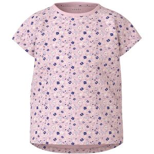 Name It T-Shirt - Nmfvigga - Parfait Pink/small Flowers - Name It - 4 År (104) - T-Shirt