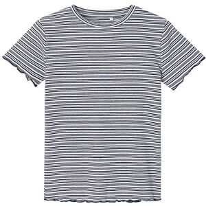 Name It T-Shirt - Rib - Nkfvemma - Dark Sapphire - Name It - 11-12 År (146-152) - T-Shirt