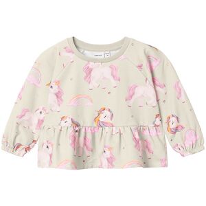 Name It Sweatshirt - Nmfharumi - Peyote Melange M. Enhjørninge - Name It - 2 År (92) - Sweatshirt