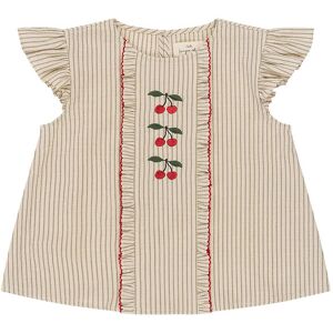 Konges Sløjd Top - Ellie Frill - Tea Stripe - Konges Sløjd - 7-8 År (122-128) - Bluse