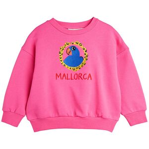 Mini Rodini Sweatshirt - Parrot Emb - Pink - Mini Rodini - 2-3 År (92-98) - Sweatshirt