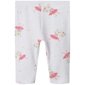 Name It Leggings - 3/4 - Nmfvivian - Bright White/mouse - Name It - 1½ År (86) - Leggings