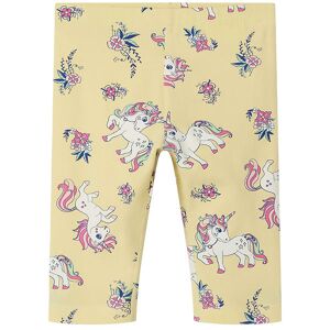 Name It Leggings - 3/4 - Nmfvivian - Double Cream/ponies - 3 År (98) - Name It Leggings