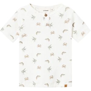 Lil Atelier T-Shirt - Rib - Nmmgio - Coconut Milk - Lil Atelier - 2 År (92) - T-Shirt