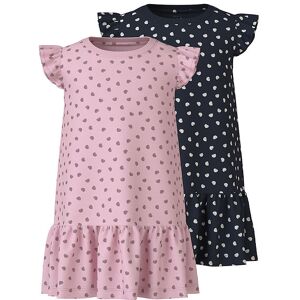 Name It Kjole - Nmfvida - 2-Pak - Parfait Pink M. Muslingeskalle - Name It - 4 År (104) - Kjole