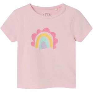 Name It T-Shirt - Nbfvubie - Parfait Pink M. Glimmer - Name It - 1 År (80) - T-Shirt