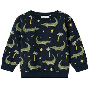 Name It Sweatshirt - Nmmvermo - Dark Sapphire M. Krokodiller - Name It - 2 År (92) - Sweatshirt