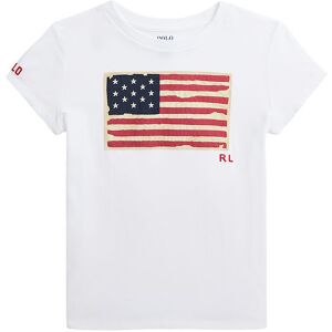 Polo Ralph Lauren T-Shirt - Flag - Hvid - Polo Ralph Lauren - 8-10 År (128-140) - T-Shirt